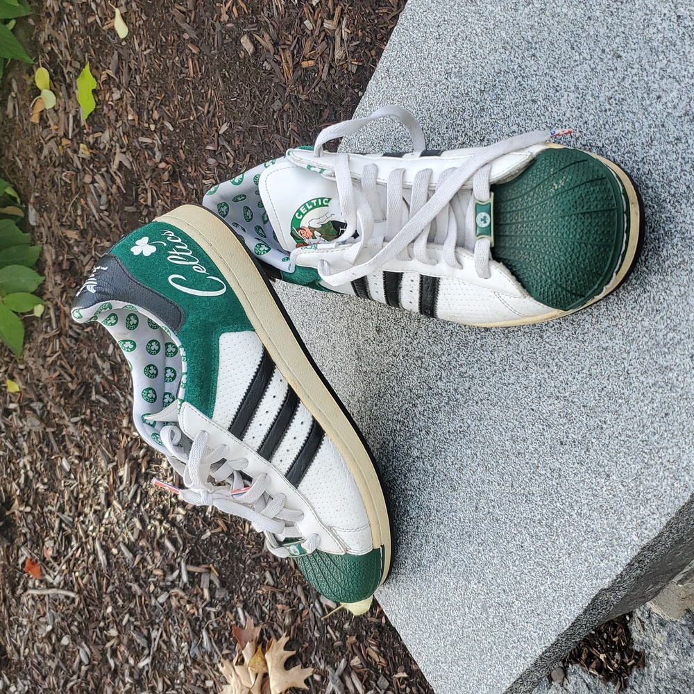 Adidas Original Superstar 1 NBA Celtics Green and White Sneakers Men's 12
